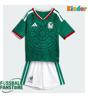 Mexiko Replik Heimtrikot Kinder WM 2026 Kurzarm (+ Kurze Hosen)